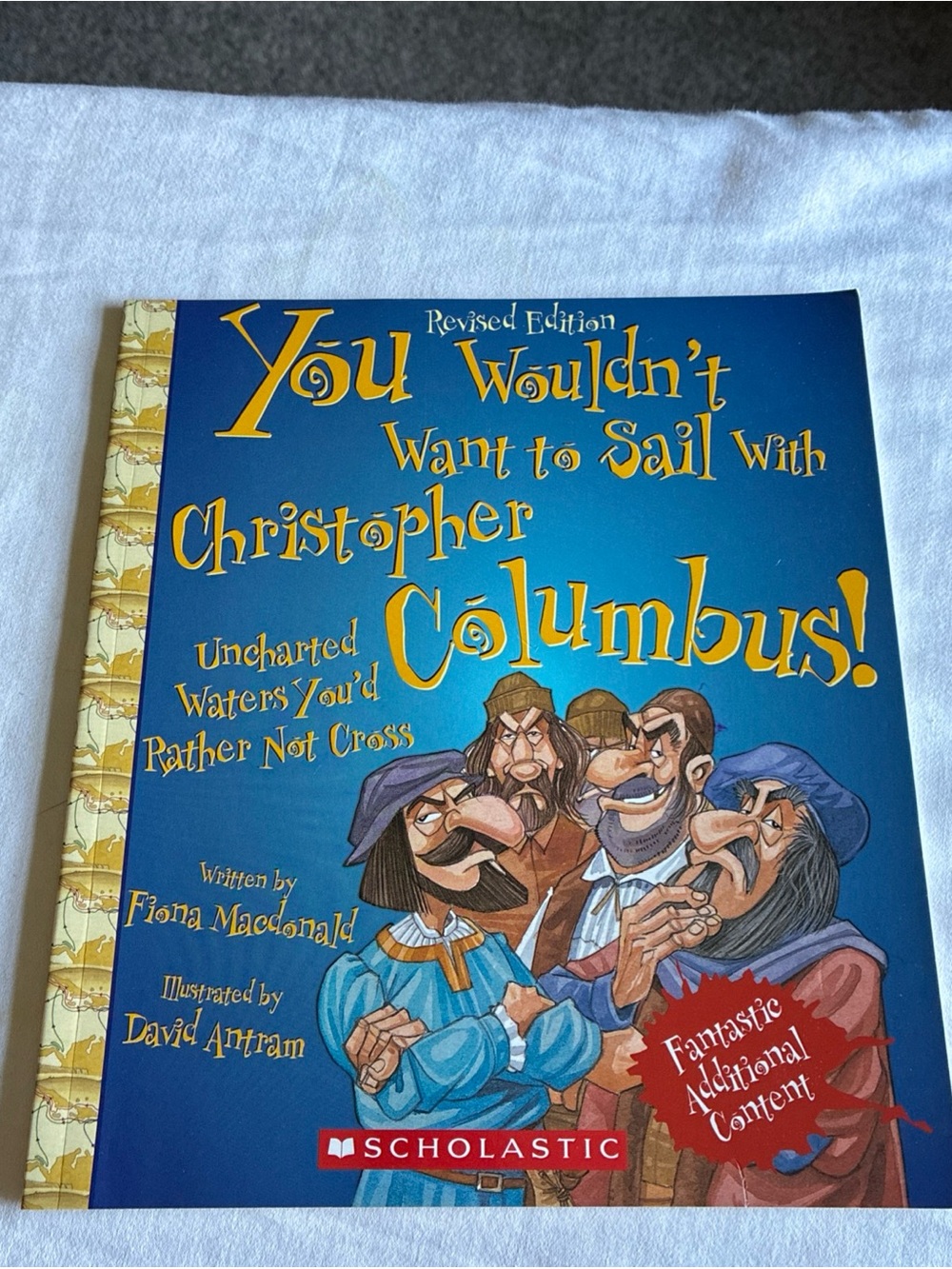 Scholastic Blue and Gold Children's History Back-Cover